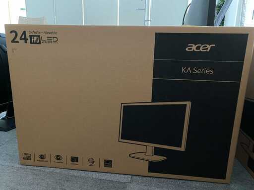 PCディスプレイ　acer KA240H（新品未使用/２台）
