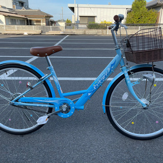 子供用自転車　24インチ　水色　