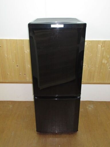 【中古】rk1332　三菱　冷凍冷蔵庫　MR-P15Z-B　146L　サファイアブラック　MITSUBISHI　冷蔵庫　冷凍庫　2ドア　ラウンドカットデザイン　大容量引き出し式冷凍室　省エネ　静音設計
