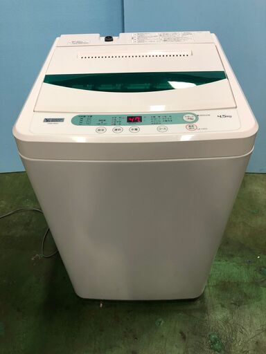 YAMADA ヤマダ電機 全自動電気洗濯機 4.5kg YWM-T45G1 2019年製 ステンレス槽