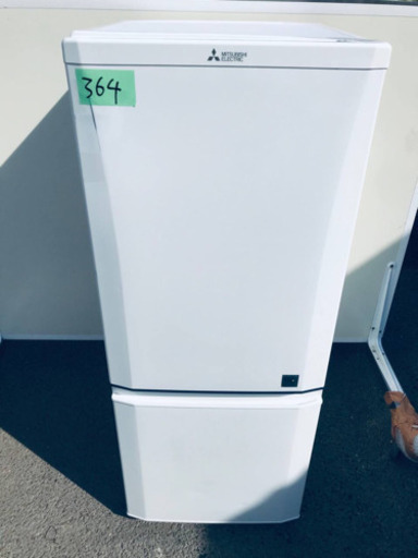 364番 三菱✨ノンフロン冷凍冷蔵庫✨MR-P15EY-KB‼️