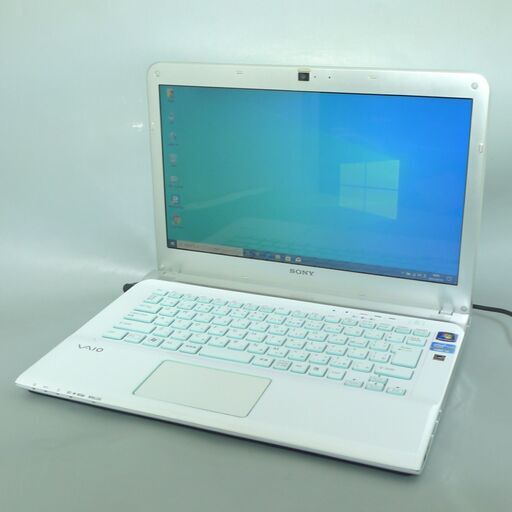送料無料 HDD640GB 中古動作美品 14型 SONY VAIO SVE14A18FJW ノートパソコン 第2世代Core i3 4GB DVDマルチ 無線 カメラ Win10 Office