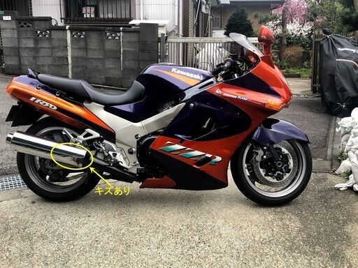 USED カワサキ ZZR1100D（ZXT10D) ウォーターポンプ等新品 検2021年8月1日 18,693マイルル（29,9088キロ）