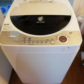 【ネット決済】SHARP 5.5kg 洗濯機 ES-FG55F