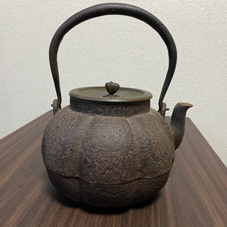 龍文堂 名人作 南瓜型 鉄瓶 - その他