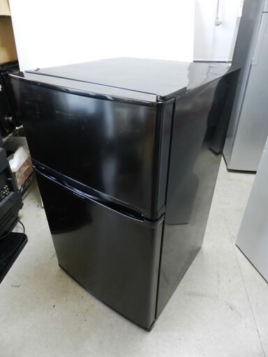 都内近郊送料無料 エスキュービズム 2ドア冷蔵庫 90L 2017年製