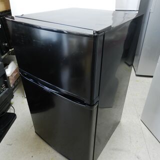 都内近郊送料無料 エスキュービズム 2ドア冷蔵庫 90L 2017年製