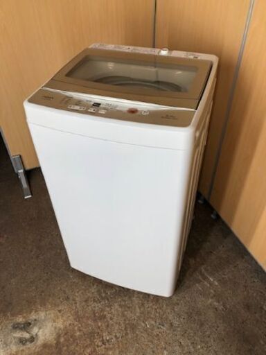 【江戸川区送料無料!】5kg洗濯機 2019年製 アクア AQW-GS50G
