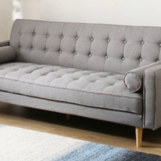 ソファベッド　アストン【ニトリ】　グレー／ファブリック ⭐️極美品⭐️NITORI ファブリックソファベッド アストンGY ニトリ