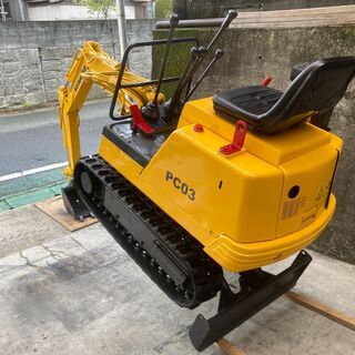 久留米発♪ 家庭菜園♪ コマツ 800Kgクラス ミニ ユンボ ショベル