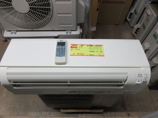 K02246　三菱　中古エアコン　主に6畳用　冷2.2kw／暖2.5kw