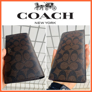 美品□箱とケアカードあり□大丸購入□COACH コーチ シグネチャー 長