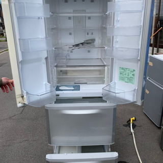 三菱 400L冷蔵庫 MR-F40R 観音開き 自動製氷付き コンパクトタイプ