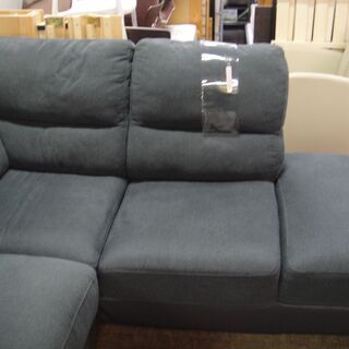 今だけチャンス！「ジモティー」見たよ！で通常特価44,999円より10,000円引きの34,999円!　布張りカウチソファ　スツール付き　コーナーソファ　L字ソファ　