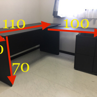 ニトリL字デスク