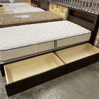 【愛品館 江戸川店】シモンズ　シングルベッド　ID:153-017452-007　配送可 　代引き配送可