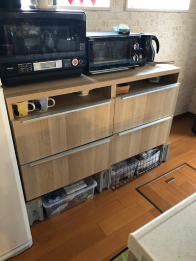 受け渡し完了/木目　食器棚　IKEA 無印　棚　食器