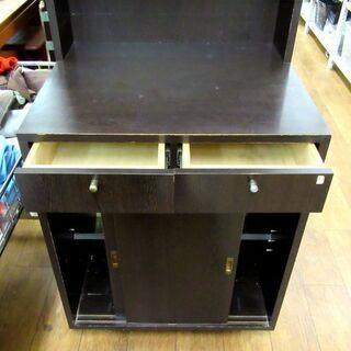 価格見直しました！食器棚 オールド 収納棚 幅75×奥64×高×170cm ブラック 黒 家具 収納 飲食 店舗用 什器 食器 インテリア ヴィンテージ 札幌 厚別店 価格見直しました！食器棚 オールド 収納棚 幅75×奥64×高