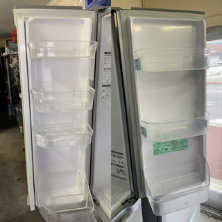 フレンチドア 薄型 真空チルド 冷蔵庫 HITACHI 475リットル