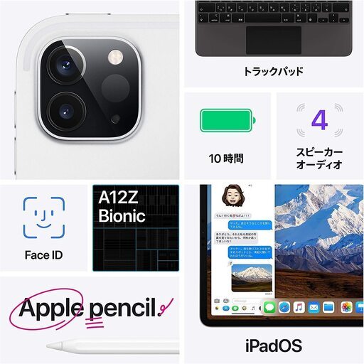 【送料無料】最新 Apple iPad Pro (11インチ, Wi-Fi, 256GB) - スペースグレイ (第2世代)