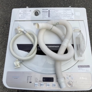 【RKGSE-526】特価！シャープ/SHARP/4.5kg/全自動洗濯機/ES-GE4B-C/中古/2018年製/当社より近隣地域無料配達