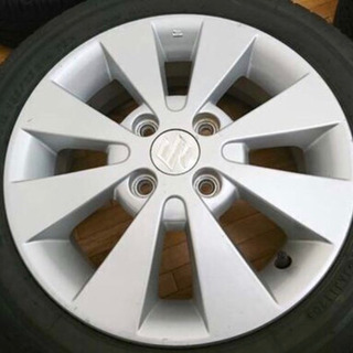 ガリ無し MH23SワゴンR 純正アルミ付き 20年BS製夏タイヤ155/65R14