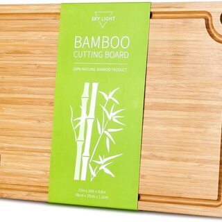 【新品・未使用】天然竹製 抗菌まな板