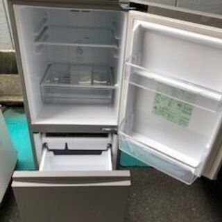 ☆中古 激安！！ AQUA 　アクア　ノンフロン冷凍冷蔵庫　126L　AQR-13G (S) 形　2018年製　幅48cm×奥行き56cm×高さ116cm　　KD068　￥15000！！