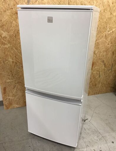 SHARP シャープ 冷凍冷蔵庫 SJ-14E5-KW 2018年製 2ドア 137L ホワイト