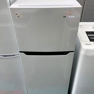 ☆中古 激安！！Hisense  ハイセンス　ノンフロン冷凍冷蔵庫　120L　2018年製  HR-B1201　幅48cm×奥行き51cm×高さ118cm　KD072 ￥8,500！！