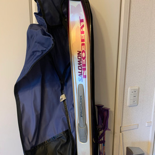 サロモン　スキー板とストック