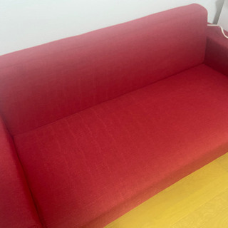【ネット決済】赤色が可愛いソファです( ˙꒳​˙  )ིྀ