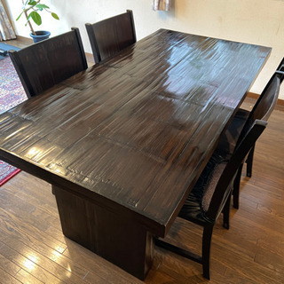 【ネット決済】アジアン家具のダイニングテーブル