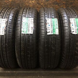 新品【YOKOHAMA ECOS ES31 155/65R13】夏タイヤ【La Strada TIRADO Eta 社外 13インチ 4J4HPCD100+42】バランス調整済　(VVT173) クレジットカード QR決済可能