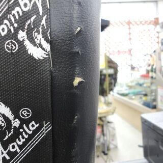 3人掛け ソファ レザー調 Aquila/アクイラ 幅184cm ブラック ☆札幌市 北区 屯田