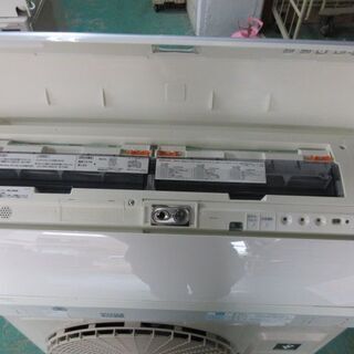 K02247 シャープ 中古エアコン 主に23畳用 冷房能力 7.1KW / 暖房能力8.5KW - 家電