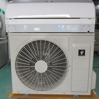 K02247　シャープ　中古エアコン　主に23畳用　冷房能力 7.1KW ／ 暖房能力8.5KW − 兵庫県