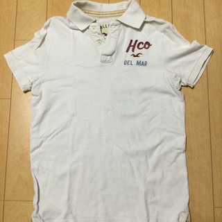 【美品】HOLLISTER/ポロシャツ/ホワイトS