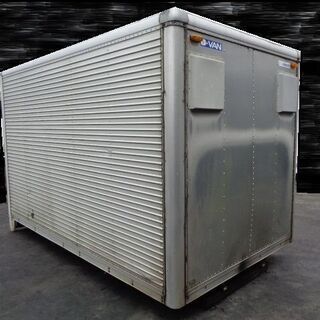 トラックコンテナ 箱 2ｔ3170x1870x2130 アルミバン 冷凍冷蔵 倉庫 物置 ガレージ 愛媛より トラックコンテナ 箱 2t3170x1870x2130 アルミバン 冷凍冷蔵 倉庫