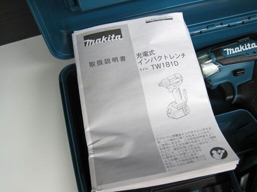 新品 マキタ 充電式インパクトレンチ TW181DRFX 3.0Ah バッテリー2個 充電器 ケース付き makita 工具 札幌市手稲区
