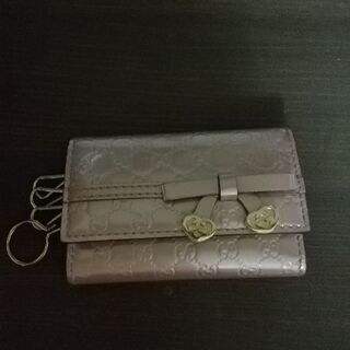 グッチ キーケース リボン ピンク GUCCI かわいい
