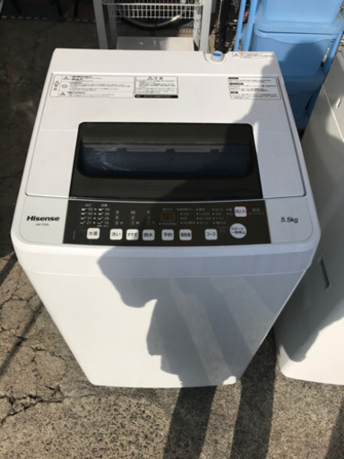 【リサイクルサービス八光　田上店　安心の3か月保証　配達・設置OK】ハイセンス 全自動洗濯機 5.5kg HW-T55A
