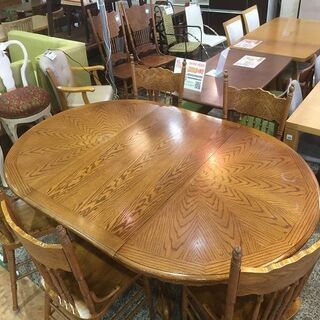 J596 ニトリ ダイニングテーブルセット 4人用 DC SABLE DBR ダーク 