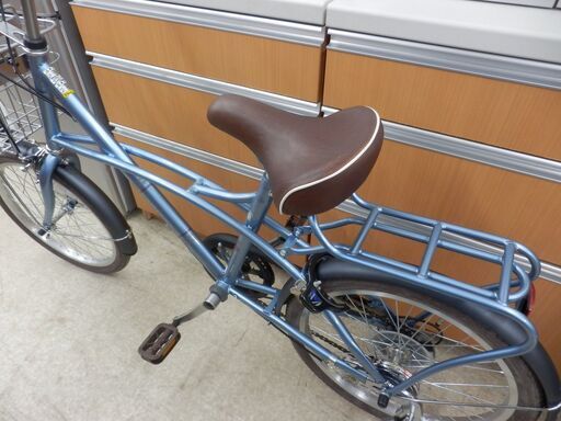 ▷美品 自転車 20インチ自転車 シティサイクル 鍵付き 6段変速 チャリ