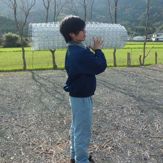 ☆フェンス☆1m×20m☆目合5cm☆線径2mm☆メッキ