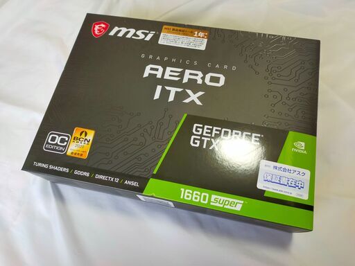 新品未開封】MSI GeForce GTX 1660 SUPER AERO ITX OC グラフィックス