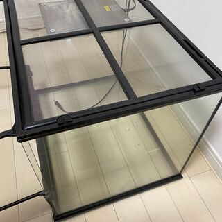 ②【飼育ゲージ】ジェックス エキゾテラ グラステラリウム 6045（暖突 M サイズ、サーモスタット付き）