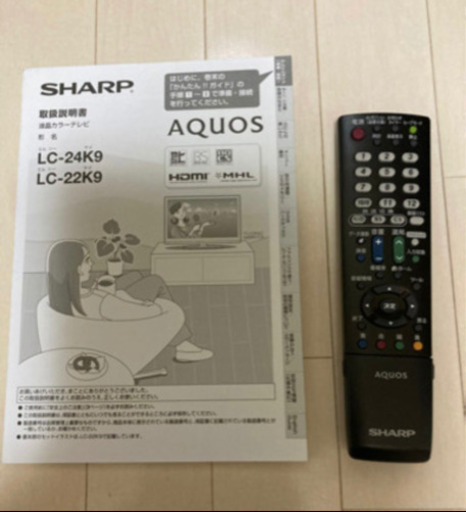 超美品　SHARP シャープ　AQUOS  LC-24K9