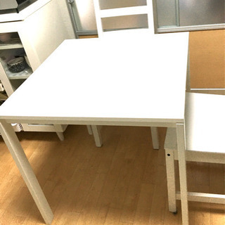 【ネット決済】IKEA ダイニングセット椅子二脚付 5/6締切