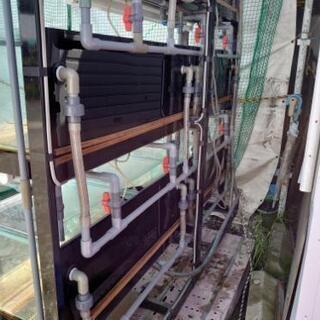 水槽 3段 配線付き 配管付き ラック付き アクアリウム